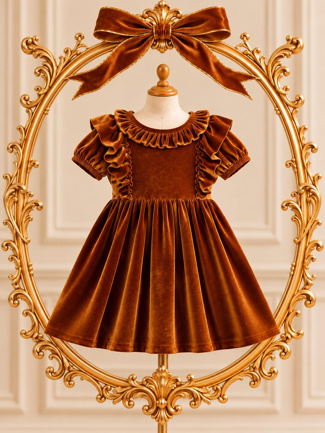 red velvet dress