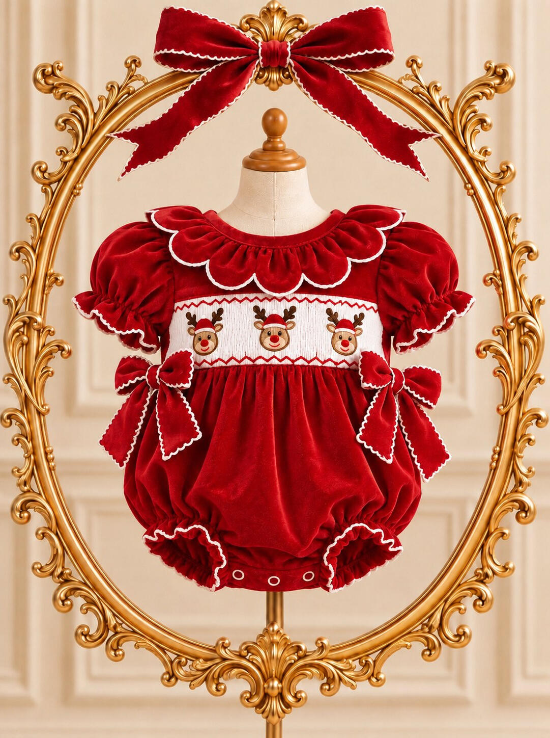 Ruby Reindeer Romper