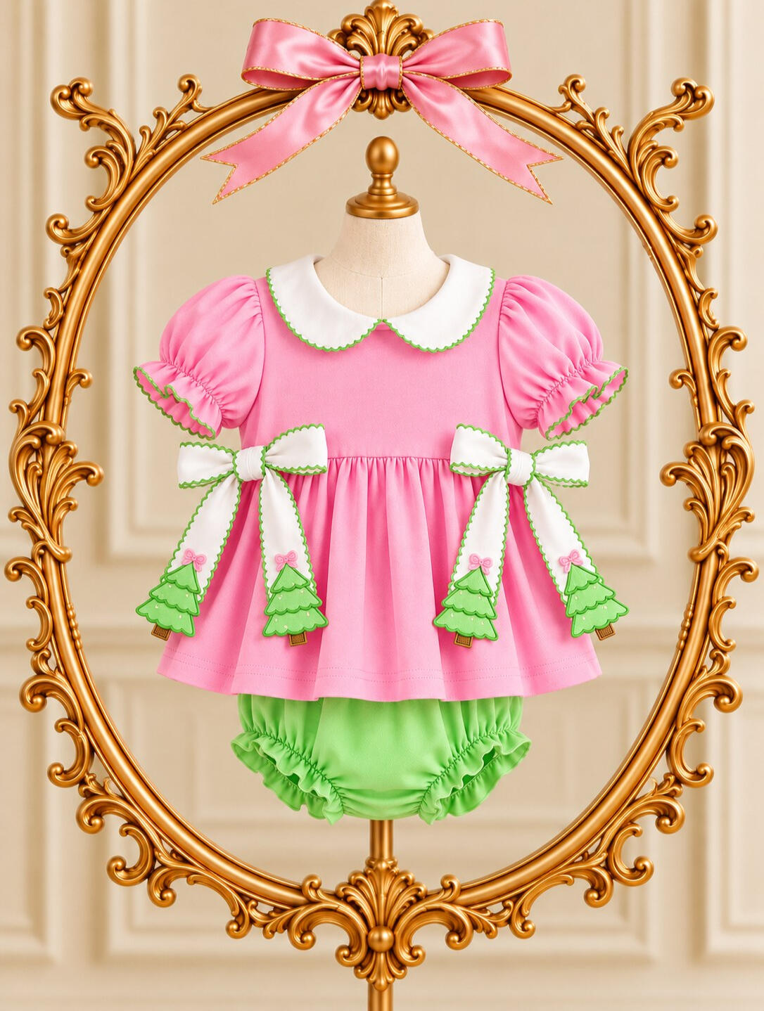 pink tree bows bloomers
