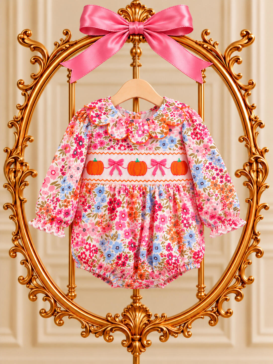 pink tree bows dress