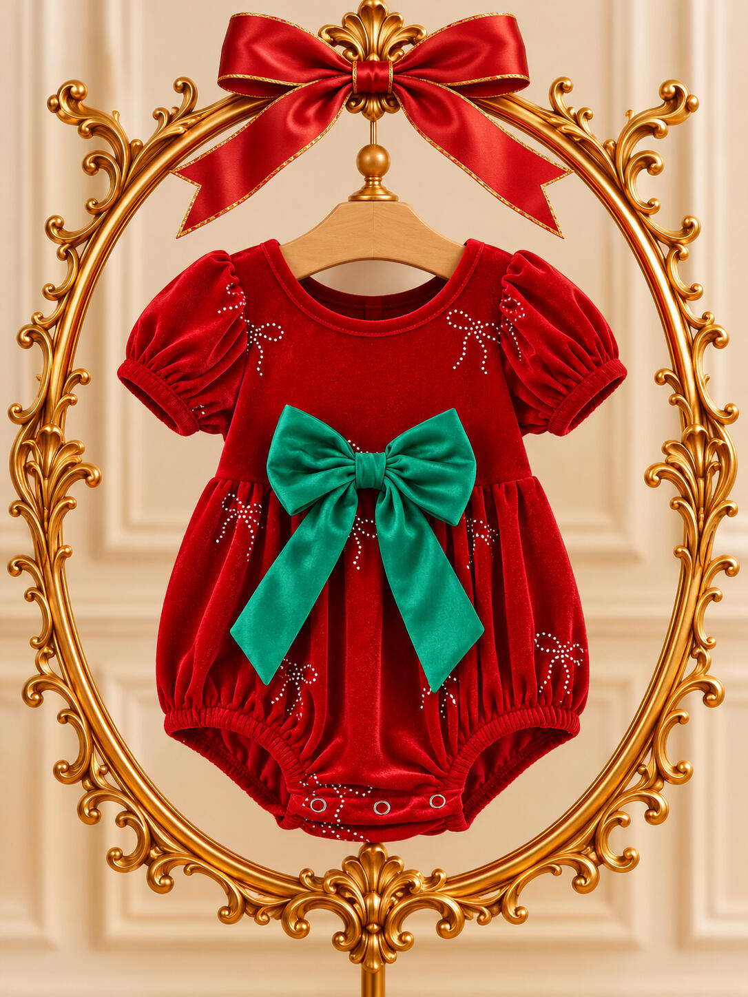 red velvet garland