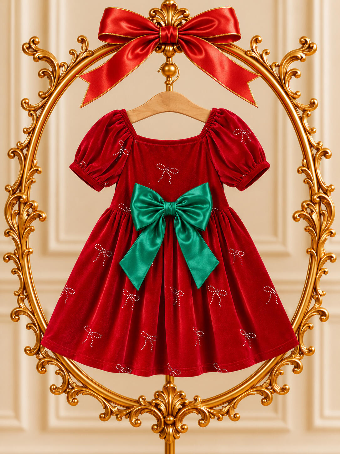 red velvet garland